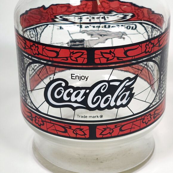 Vintage Godfathers Pizza Coca-Cola Carafe Lot of 2 Anchor Hocking Glass Pitchers - Picture 4 of 11